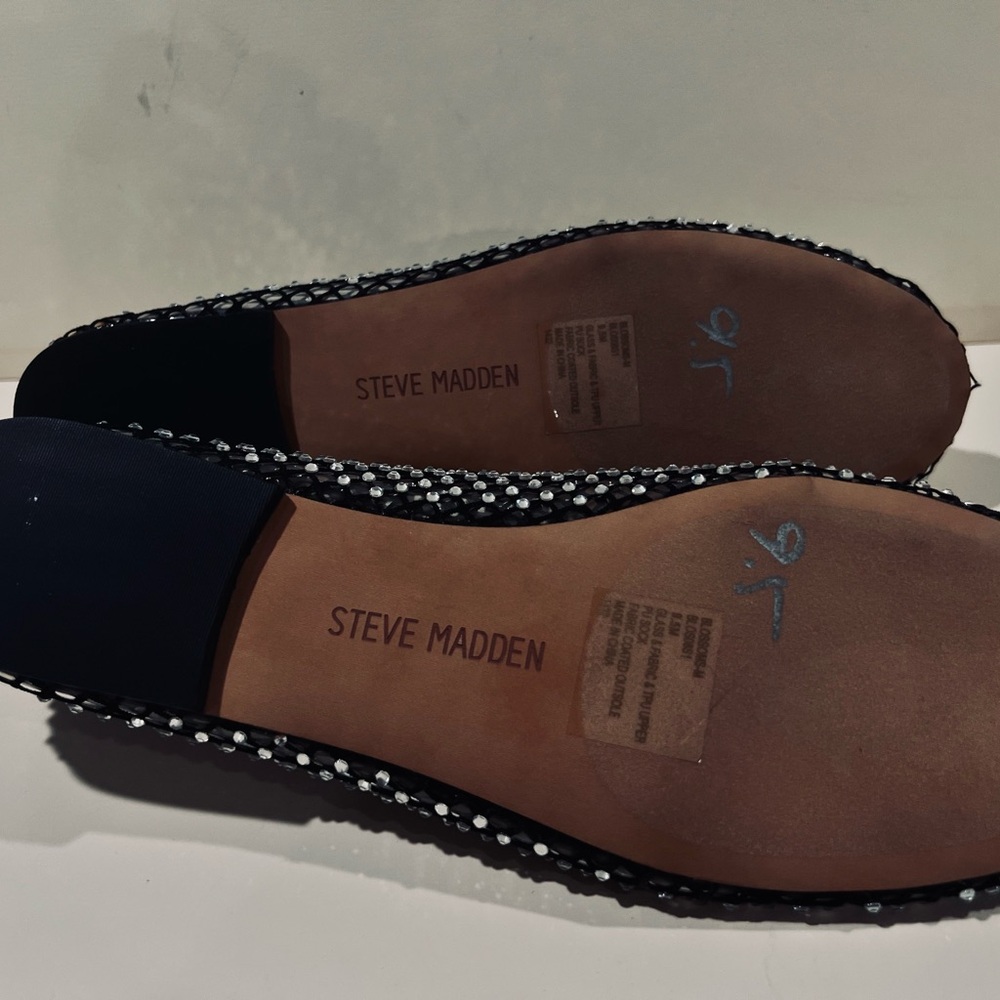 Steve Madden Rhinestone Embellished Ballet Flats Women's Size 9.5M, like new - Picture 9 of 12